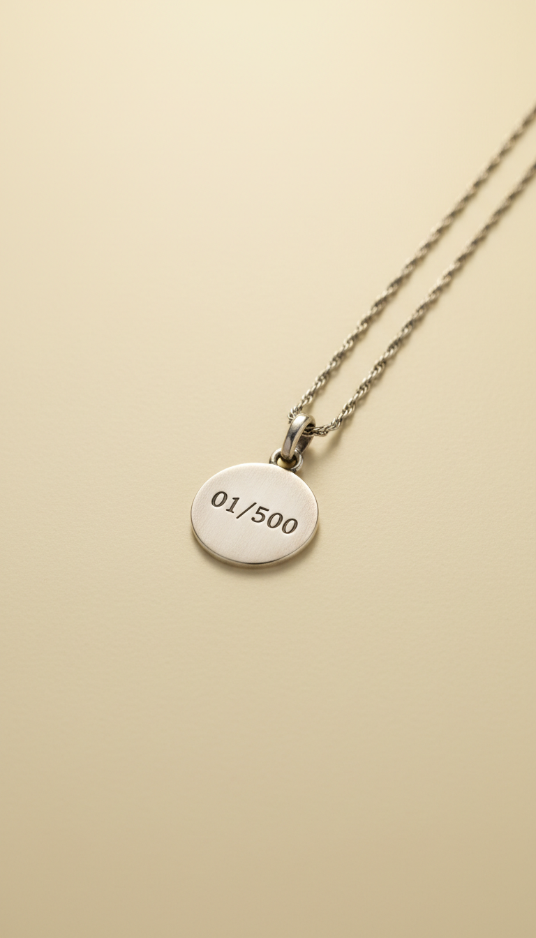 Collana pendente numerata edizione limitata