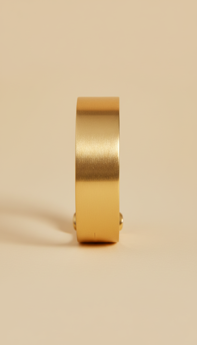 Bracciale rigido ottone placcato oro