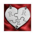 "Puzzle Heart" Argento