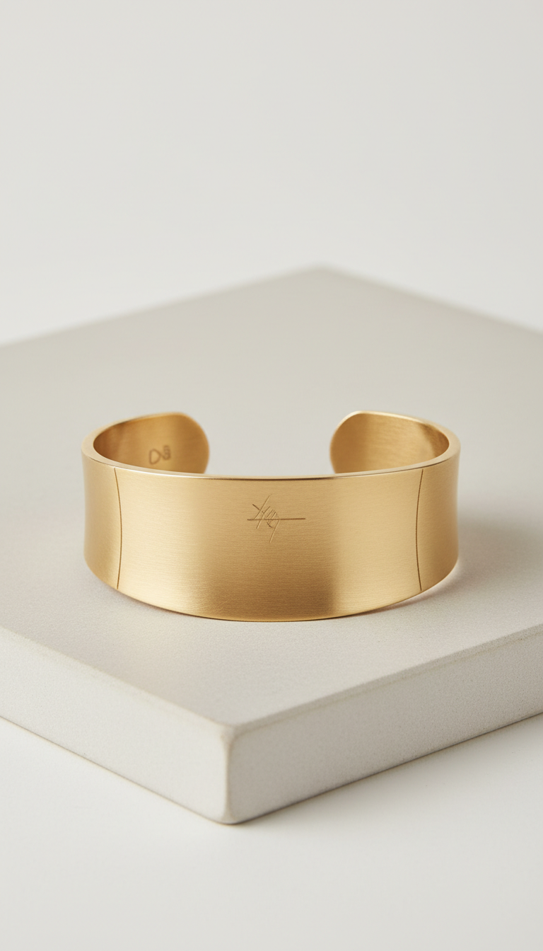 Bracciale rigido oro lineare